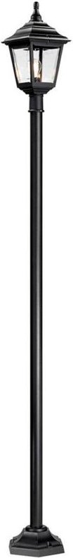 Elstead - Kerry - 1 Licht Außenlaternenpfahl Schwarz IP44, E27