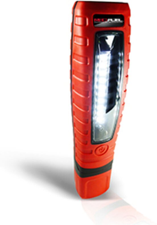 LED-Taschenlampe und Laterne mit Magnet, 400 Lumen, Lithium-Ionen-Akku 2200 mAh, Netzteilkabel