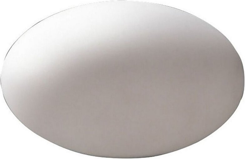 Inspired Mantra Huevo Ovale Tischlampe, 1 Licht, CFL, In-Line-Schalter, für den Innenbereich, Opalweiß