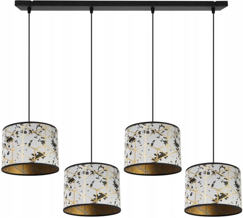 Hängelampe, Deckenleuchter, Lampenschirm, Goldmuster