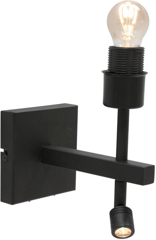 Wandleuchte - Stang - schwarz - metall - einzelne - Steinhauer