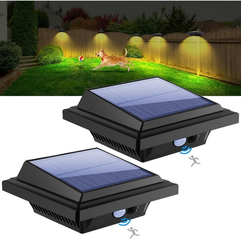 Solar-Dachrinnenleuchten – 25 helle LED-Zaunlichter, wasserdichte Außenbeleuchtung für Garten, Terrasse, Hof, Einfahrt u...
