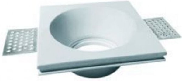 Trade Shop Traesio - Trade Shop - lackierbarer gipseinbau-strahlerhalter rund GU10 GS-22 -