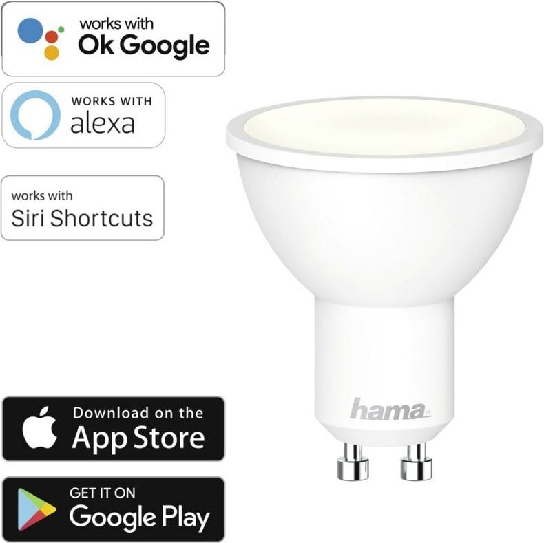 Wlan LED-Lampe GU10 5,5W Weiß dimbar