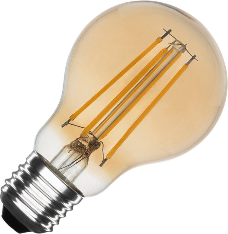 Efectoled - LED-Glühbirne Filament E27 8W 720 lm A60 Gold No Flicker 2700K Warmweiß