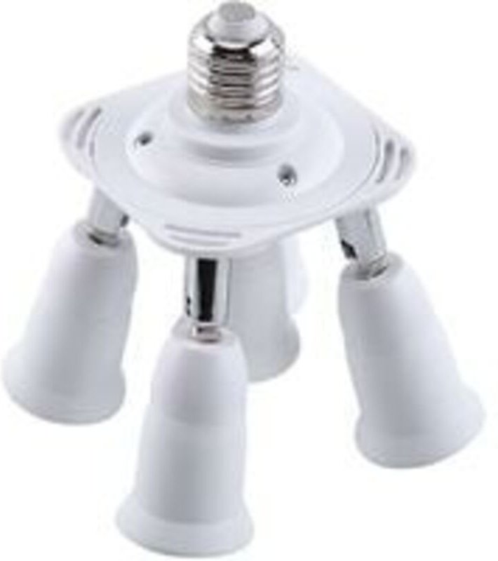 5-in-1 E27-Adapter für Fassungsverteiler, Adapter, Fassungsadapter, Konverterhalter für E27-LED-Lampen