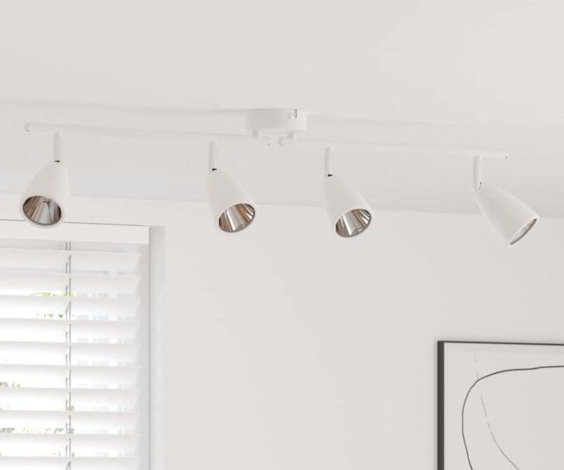 Deckenstrahler Weiß 69.5 x 12.5 x 10.5 cm Stahl Vidaxl