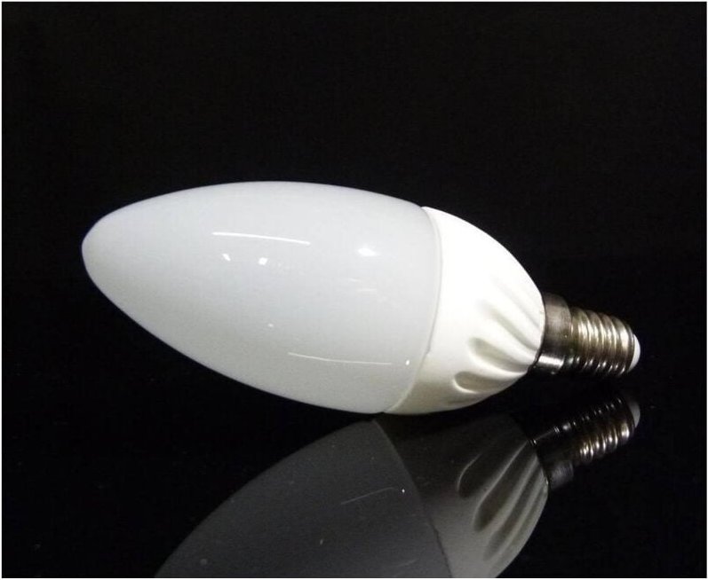 Trade Shop Traesio - Trade Shop - LED-Glühbirne, 4 w, E14, warmweiß, kaltweiß, olivfarben, aus Keramik -