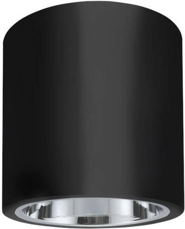 Deckenaufbauleuchte Jupiter 13C schwarz E27 Goldlux Röhre