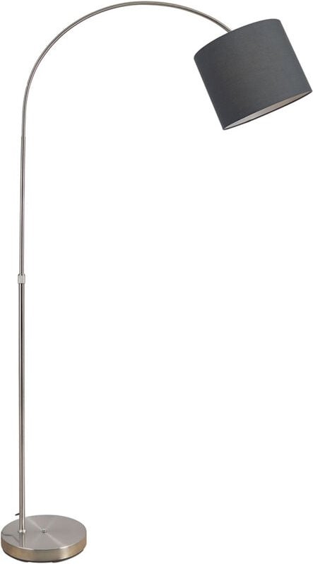 Globo - stehlampe - Sanna - nikkel - metall - bogenlampe - E27 -