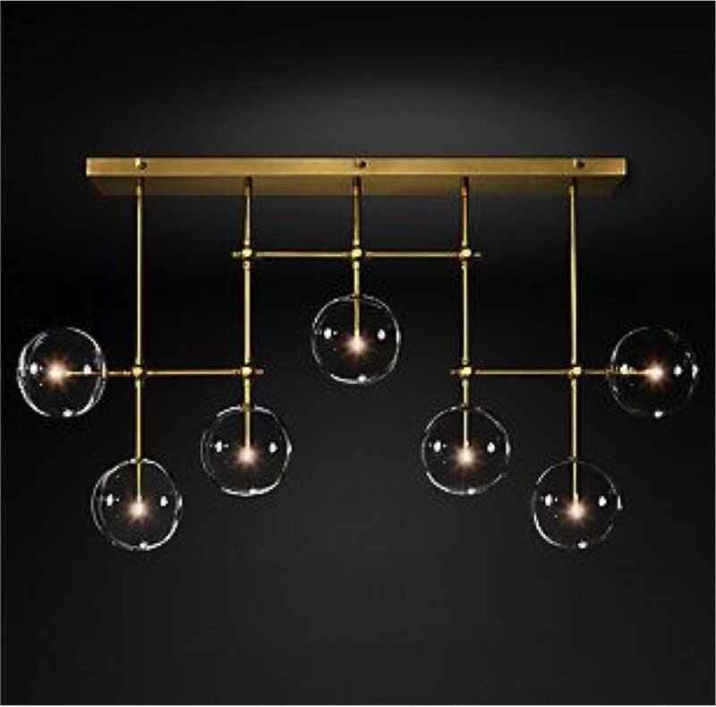 Orbit-Linie – linearer moderner Kronleuchter 120 cm