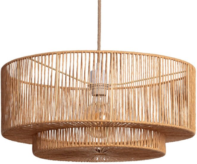 Pendelleuchte Geflochtenes Papier Dicenta Natürlich