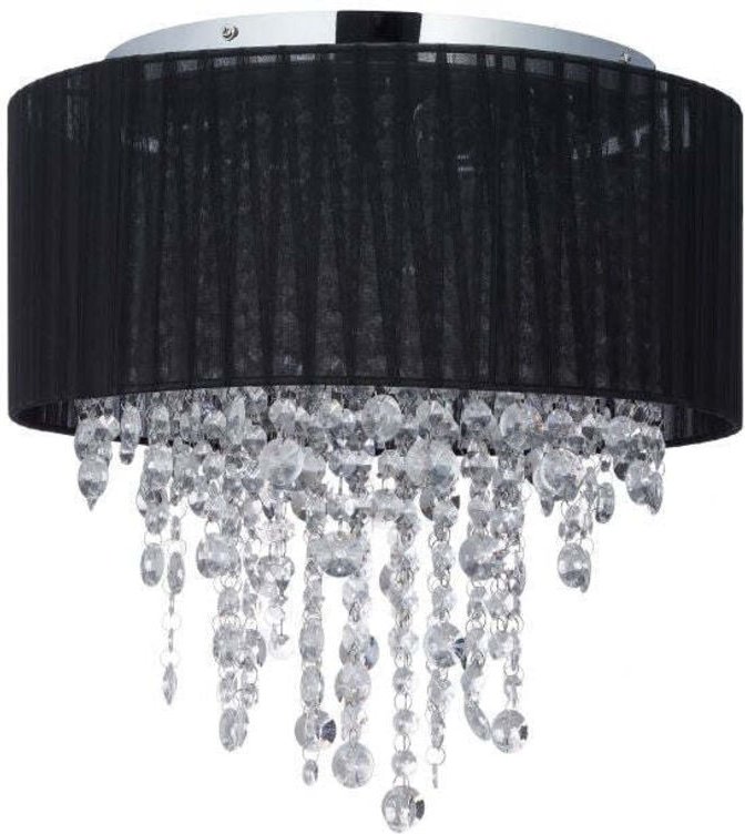 Northix - Deckenleuchte organza kristall schwarz