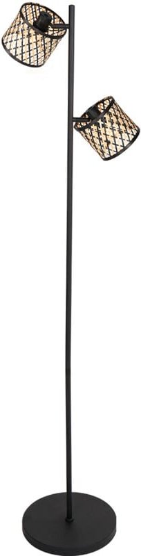 Mexlite - stehlampe - Sumba - natürlich schwarz - bambus metall -