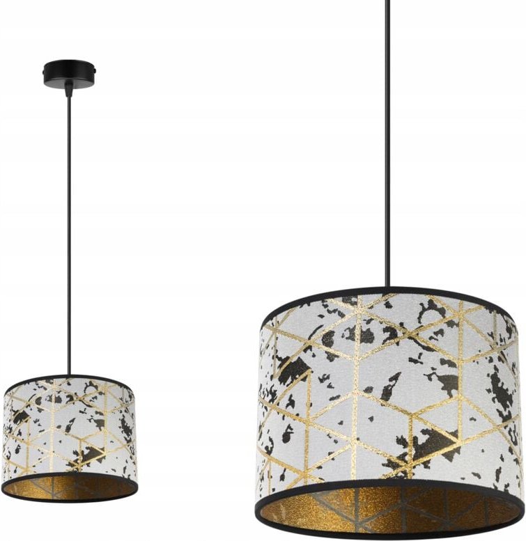 Hängelampe, Deckenleuchter, Lampenschirm, Goldmuster