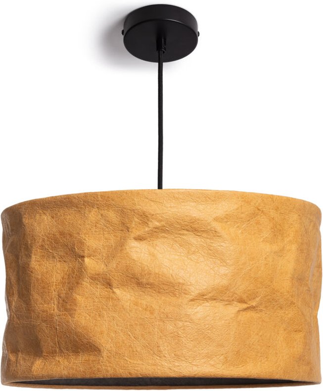 Efectoled - Pendelleuchte Tyvek Diana Hellbraun