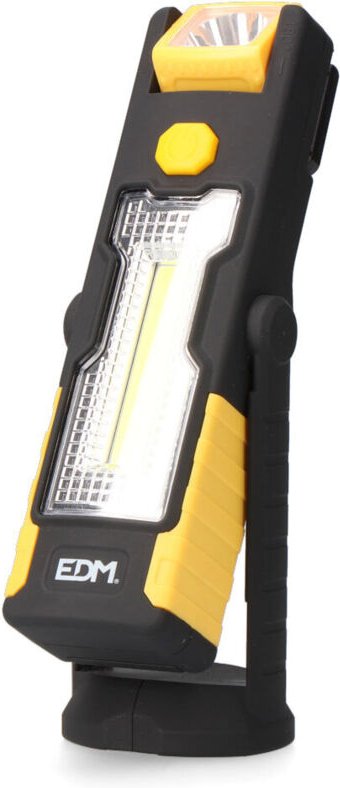 EDM - XL-LED-Taschenlampe mit Doppelfunktion, 2 Modi, mit Haken und Magnet 36381