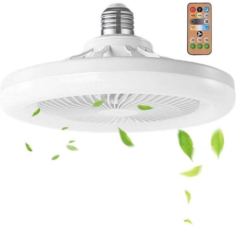 Kleiner Deckenventilator mit Licht, geschlossener Deckenventilator