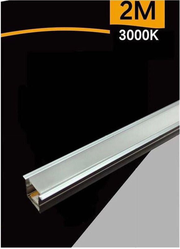 Trade Shop Traesio - Trade Shop - 2MT strip led compy programme + cover 12V 7W/MT AL-12V-2025-120 -