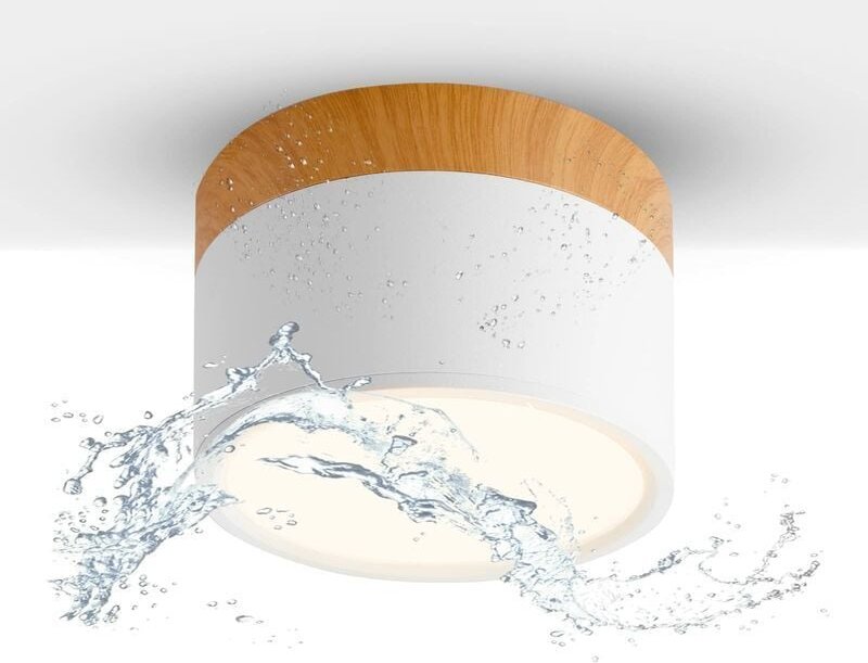 Deckenleuchte Spot LED 12W IP65 Downlight 3000K 1080LM Deckenspot Ø11cm Aluminium Deckenlampe Wohnzimmer Weiße Beleuchtu...