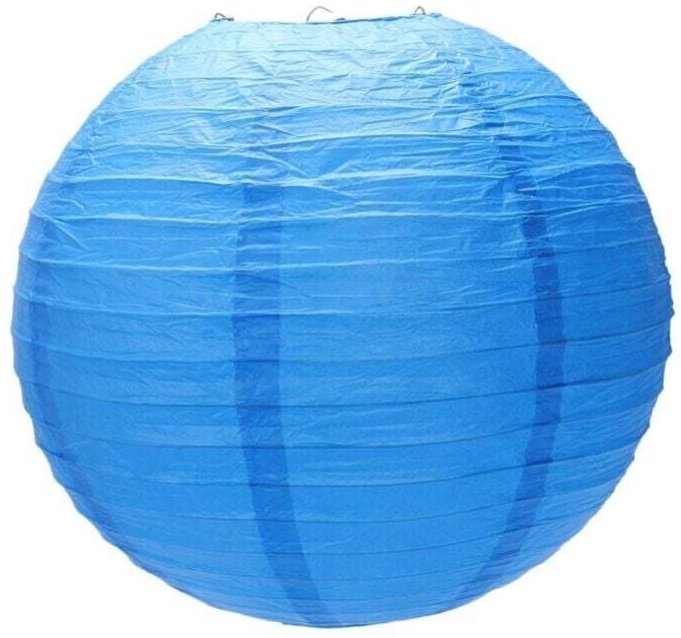 Japanischer Papierlaternen-Lampenschirm für Hochzeiten, 40 cm, Marineblau