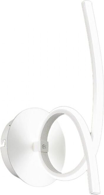 Moderne LED-Wandleuchte Tosca aus satiniertem weißem Aluminium, 15 w, 840 lm, warmes Licht 3000 k, Opaldiffusor, IP20, g...