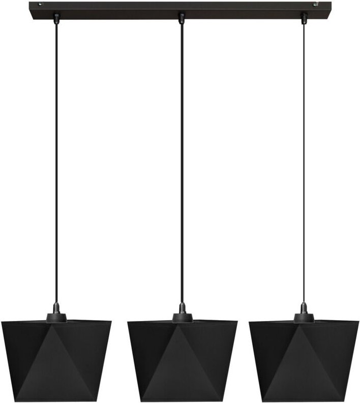 Adamant Straight Bar Pendelleuchte Schwarz 65cm - Helam