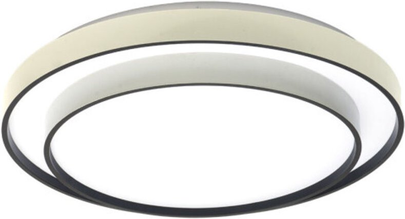 Fabrilamp - fana deckenleuchte 60w 3000-4200-6500k weiss/schwarz 9x50x50cm 5400lm mit fernbedienung