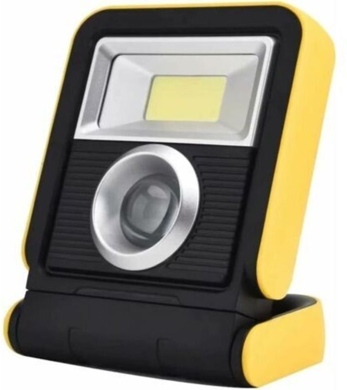 Usb wiederaufladbare solarbetriebene LED-Arbeitsleuchte für den Außenbereich – tragbare COB-LED-Laterne, Gelb - Tigrezy