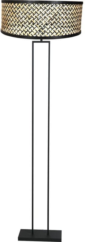 Steinhauer - stehlampe - Stang - schwarz - bambus metall - ø 50cm