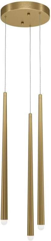 Maytoni Cascade Moderne Cluster-Pendelleuchte, Messing, 1500 lm, 3 x LED