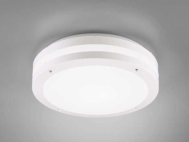 Runde led Außendeckenleuchte Wandlampe kendal in Weiß matt