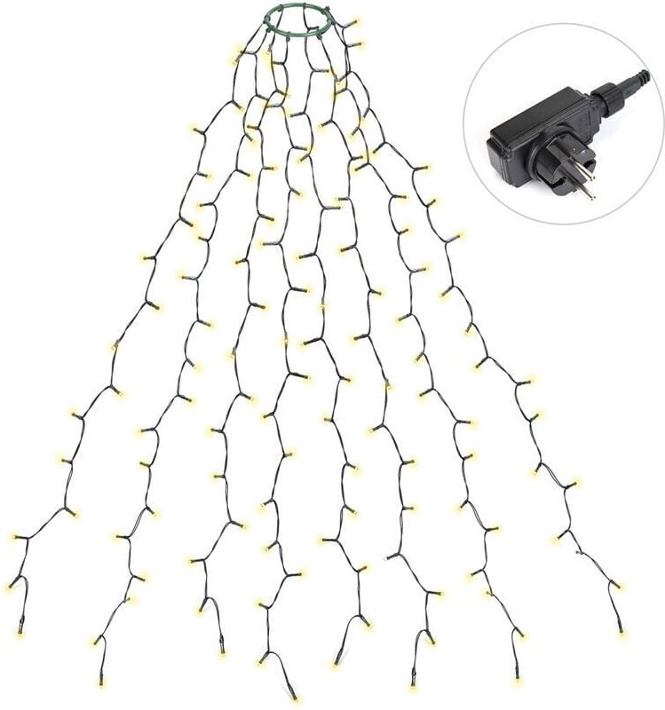 Guirlande leuchtend 280 LEDs für Sapin von Noêl, 1, 5m X 8( 1-2, 3m Sapin) - weiß warm
