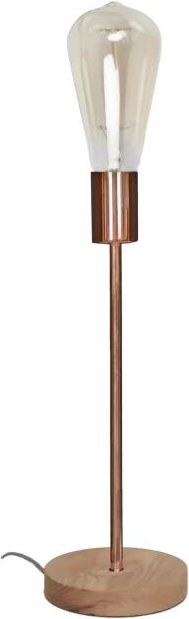 Opjet - 010385 – Lampe "peter" kuviert – Sockel und Holz E27 max.60w – Ø12x31cm