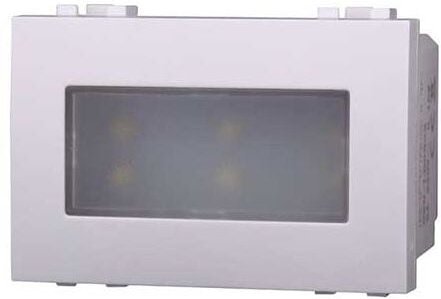 2.4W LED-Stufeneinbauleuchte 220V warmweiß 3000K kompatibel mit Bticino Livinglight weiß Farbe