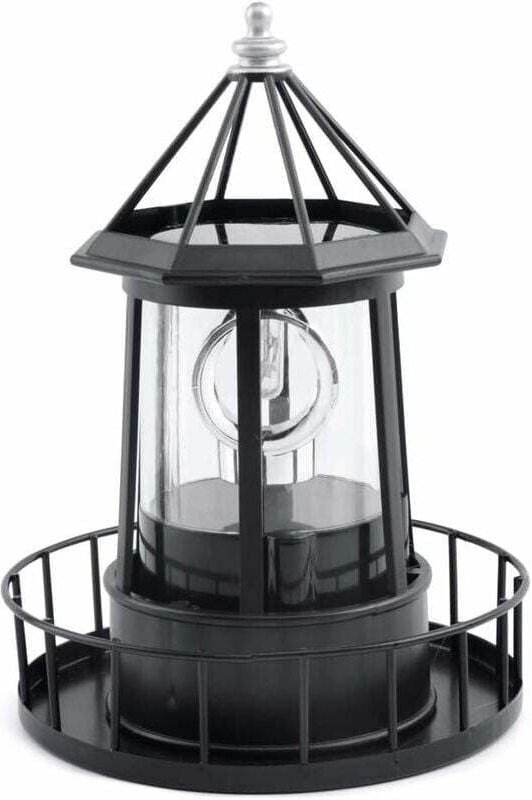 Led Solar Rotierenden Leuchtturm Lampe Outdoor Garten Dekoration Laterne für Pathway Patio Yard