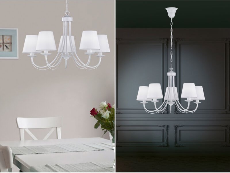 Trio - Cortez lampe 5 licht peaking small e14 28w weiss farbe 110600531