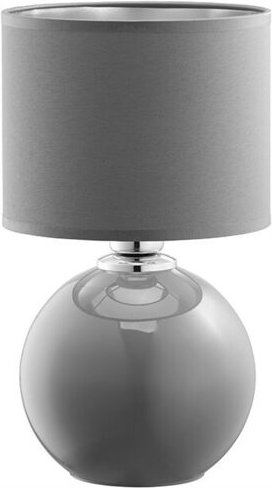 TK Palla Tischlampe mit rundem Schirm Grau 1xE27
