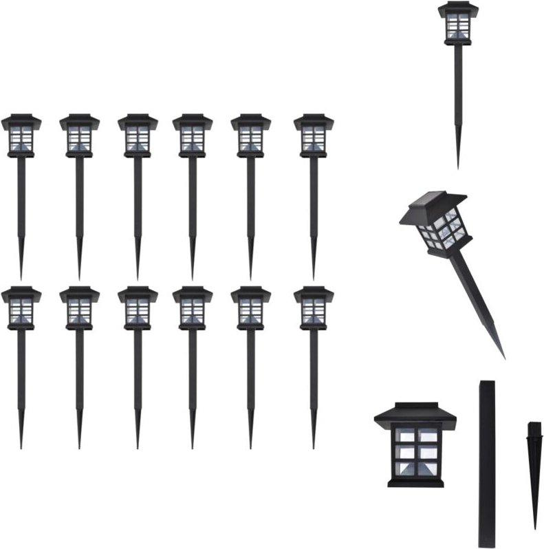 Solarleuchte LED-Licht Set für den Außenbereich 12 Stück - Solarleuchte - Outdoor Beleuchtung - Gartenbeleuchtung - led ...