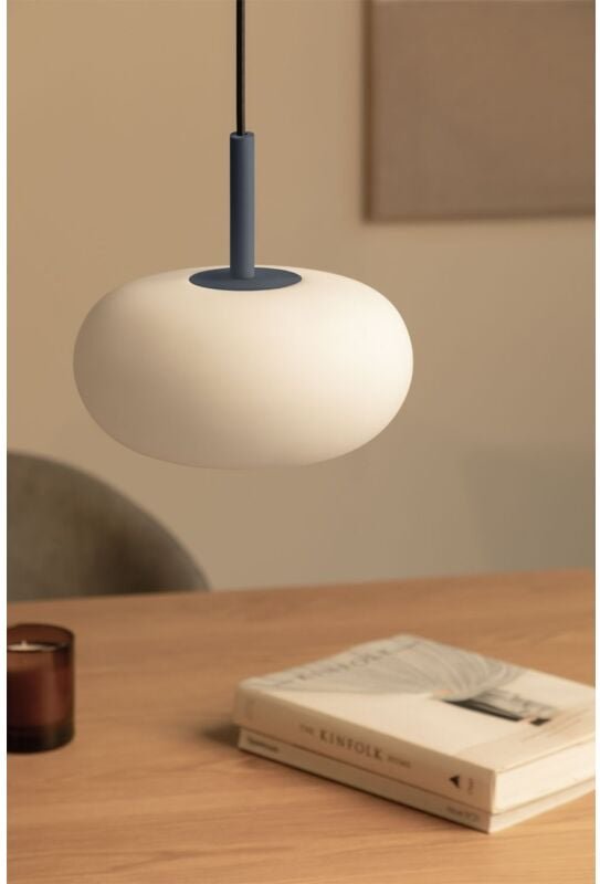 SKLUM LED-Deckenleuchte aus Glas und Stahl Deruent Blau Lapislazuli