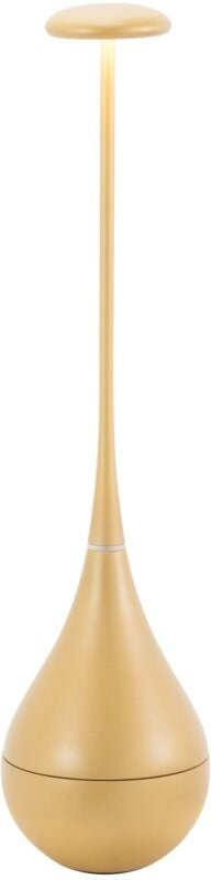 Dondolina – Wiederaufladbare IP65-LED-Tischlampe, kabellos, Touch-Dimmer – italienisches Design, Farbe Gold - Zafferano