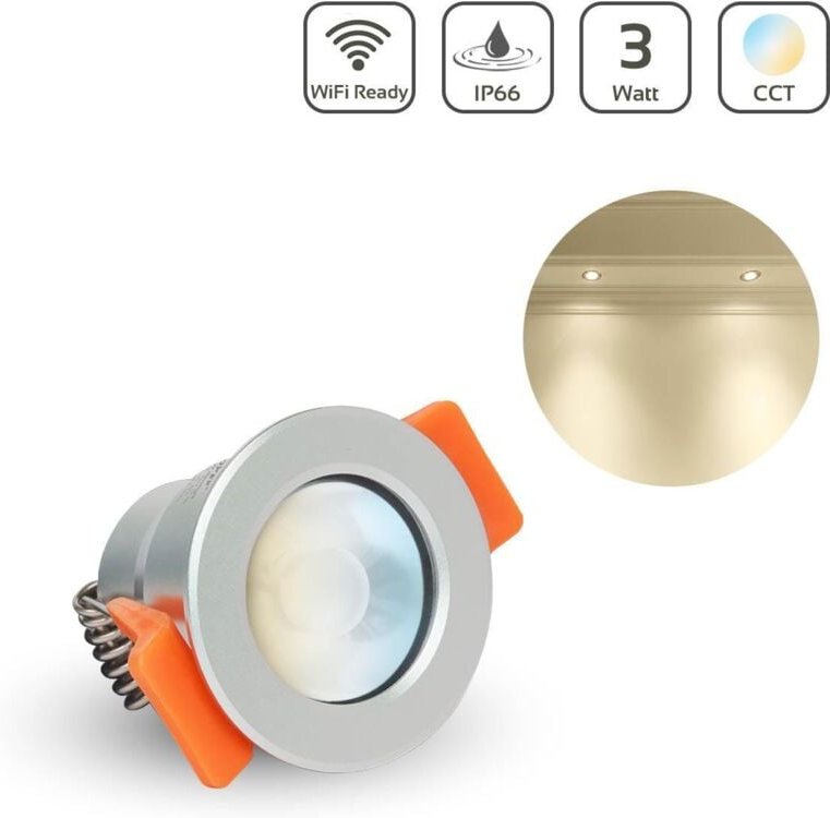 Thumbnail - MiBoxer LED Spot 3W CCT Dual Weiß 12V IP66 Auschnitt 33-36mm SL2-12