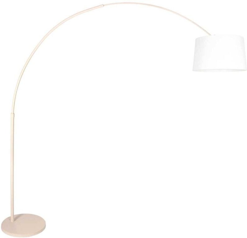 Steinhauer - stehlampe - Sparkled Light - beige weiß - leinen