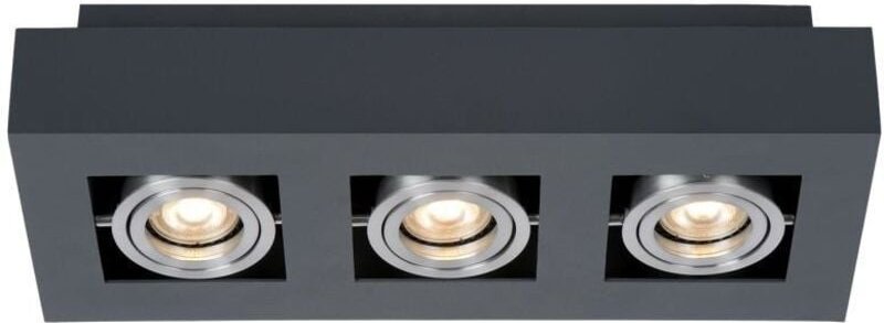 Casemiro - Modernes oberflächenmontiertes schwarzes Aluminium 3-Licht, GU10 - Italux