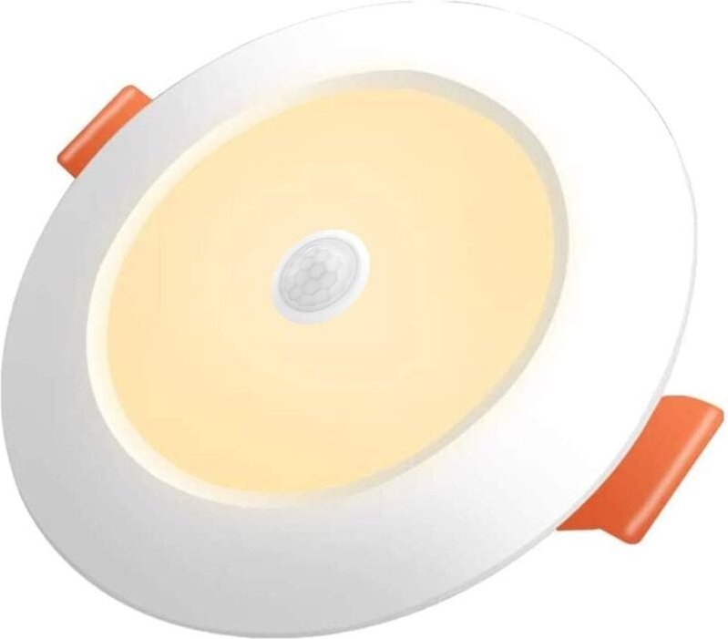 Spot Encastrable LED 12W Blanc Chaud 3000K Détecteur de Mouvement LED Downlight Mince Diamètre 105mm