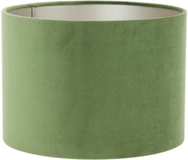 Lampenschirm - Velours - grün - textil - ø 25cm - Light&living
