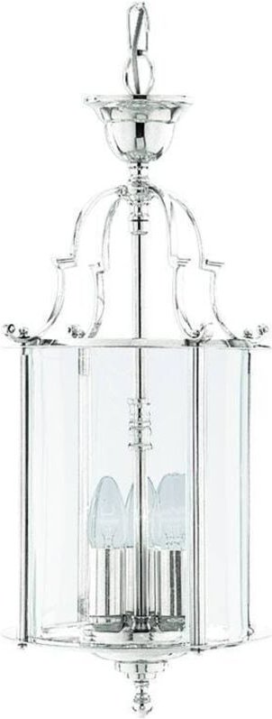 Thumbnail - Searchlight - Lanterns - 3 Licht Deckenlaterne Anhänger Chrom, Klarglas, E14