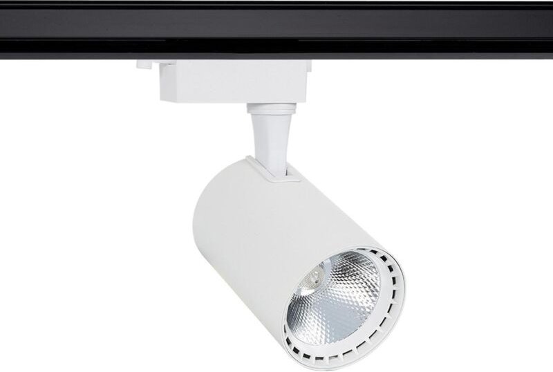 Efectoled - 1-Phasenstromschiene LED-Strahler 30W Bron Weiss 4000K Neutralweiß