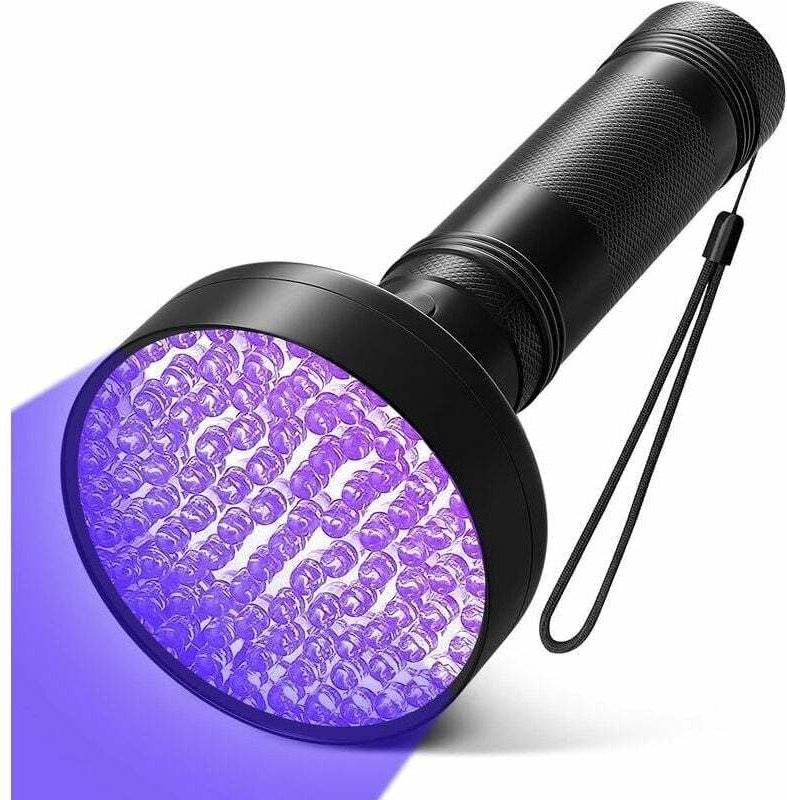 Vtizikl Lampe Torche UV avec 100pcs LED - Détecteur de Lumières Fluorescentes, Urine d'Animaux, Taches de Tapis, Punaise...