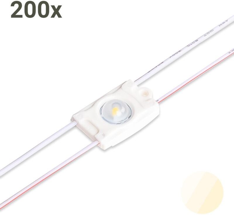 LED Modul 4500K 0,36W 160° 12V IP68 (200 Stück VPE)